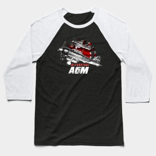 Mitsubishi A6M Japaness vintage war plane Baseball T-Shirt